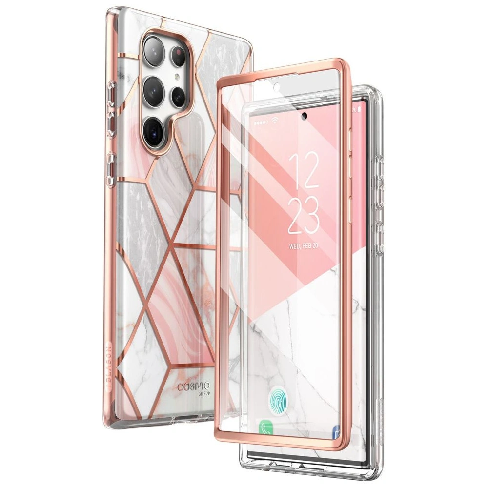 Hurtownia GSM - Case Supcase Cosmo Samsung Galaxy S23 Ultra Marmor Pink - SPC353 - {ean13} - Hurt