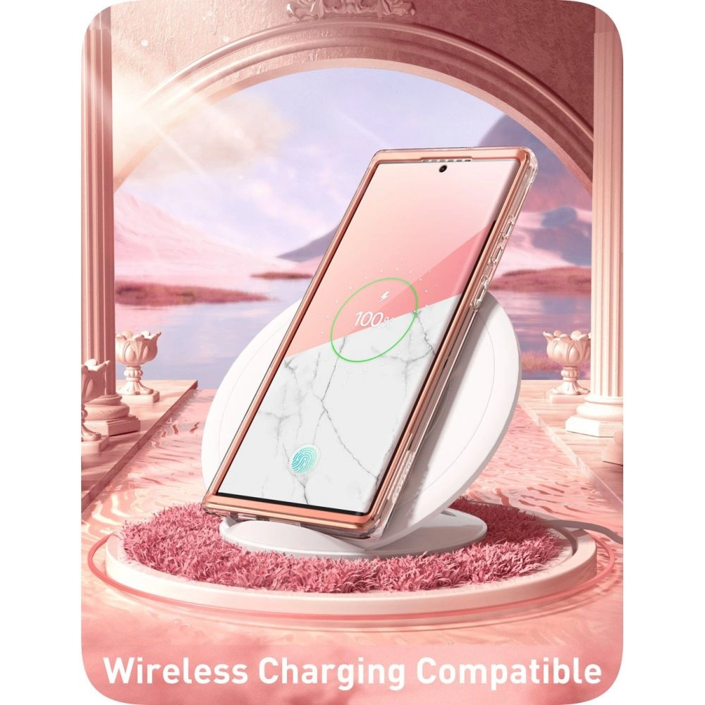Hurtownia GSM - Case Supcase Cosmo Samsung Galaxy S23 Ultra Marmor Pink - SPC353 - {ean13} - Hurt