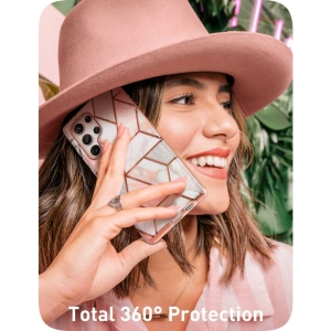 Wholesale Supcase Cosmo Samsung Galaxy S23 Ultra Marble Pink - SPC353 - {ean13} - Hurt