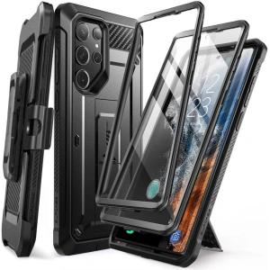 Etui Supcase Unicorn Beetle Pro 2-Set Samsung Galaxy S23 Ultra černé