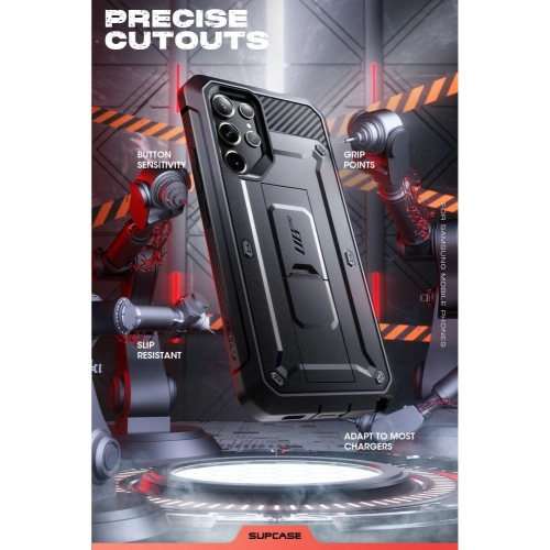 Etui Supcase Unicorn Beetle Pro 2-Set Samsung Galaxy S23 Ultra Black