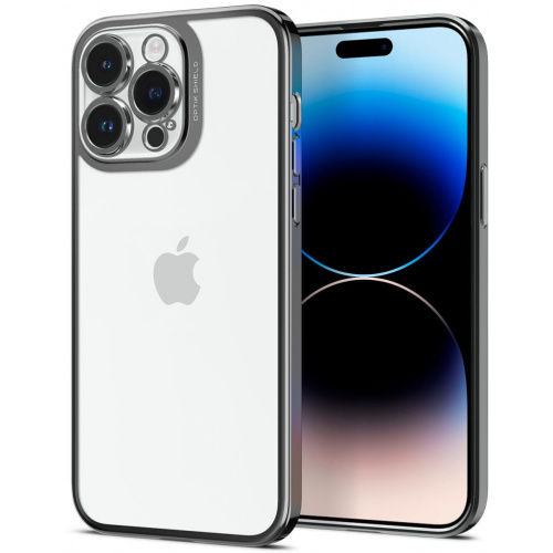 Hurtownia Spigen - 8809811863659 - SPN2618 - Etui Spigen Optik Crystal Apple iPhone 14 Pro Max Chrome Grey - B2B homescreen