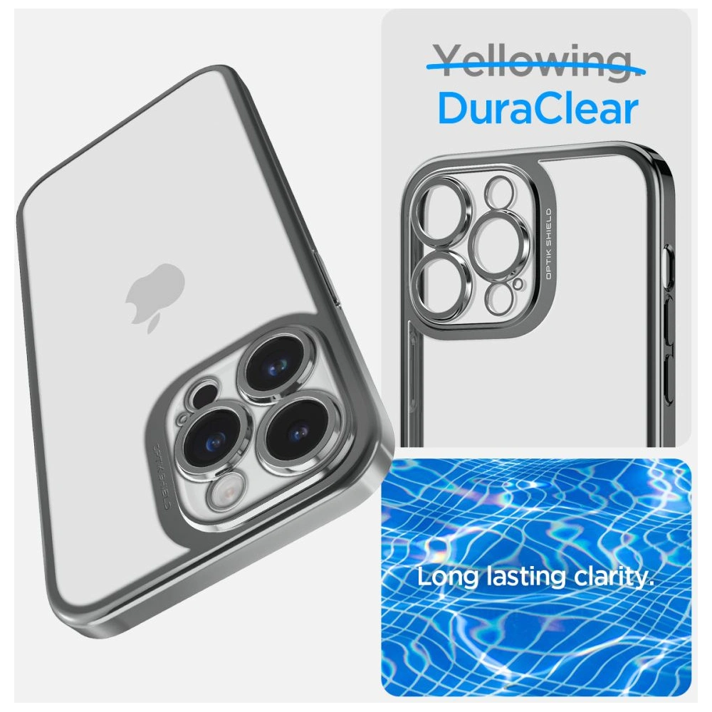 Hurtownia GSM - Case Spigen Optik Crystal Apple iPhone 14 Pro Max Chrome Grau - SPN2618 - {ean13} - Hurt