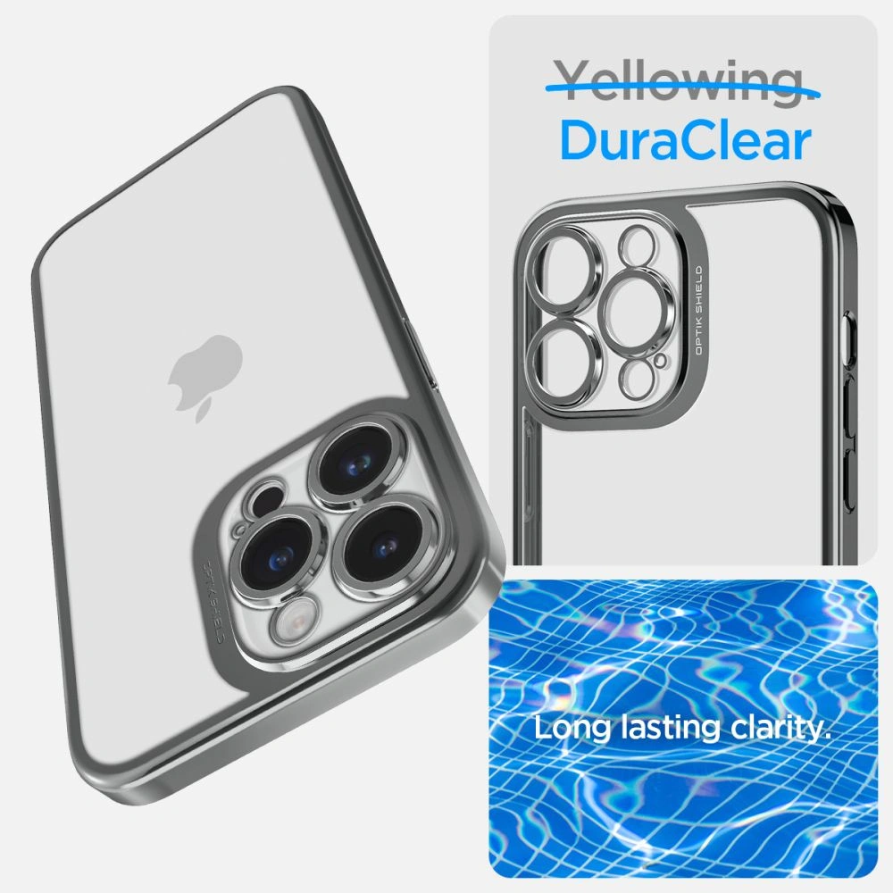 Hurtownia GSM - Etui Spigen Optik Crystal Apple iPhone 14 Pro Chrome Grey - SPN2619 - {ean13} - Hurt