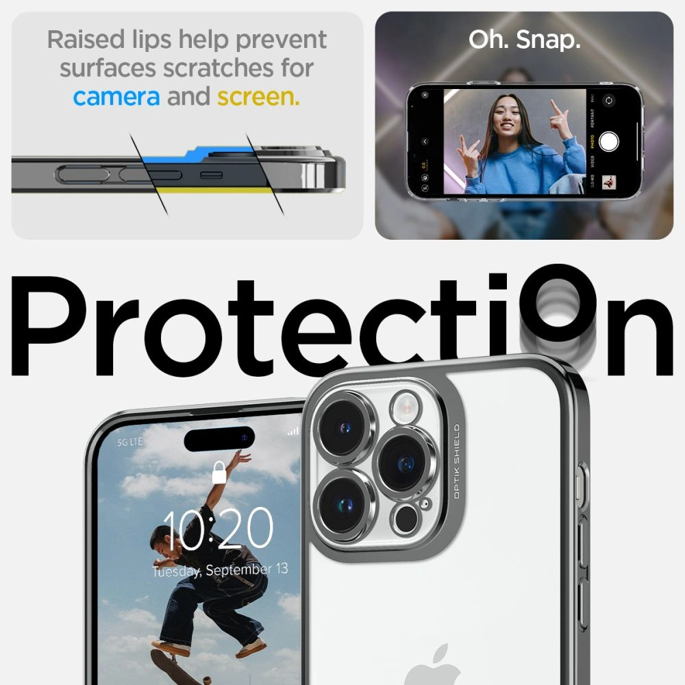 Hurtownia GSM - Case Spigen Optik Crystal Apple iPhone 14 Pro Chrome Grau - SPN2619 - {ean13} - Hurt