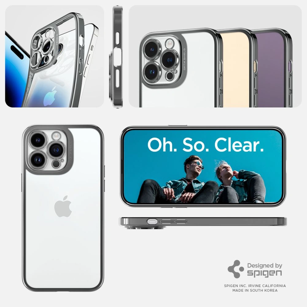 Hurtownia GSM - Etui Spigen Optik Crystal Apple iPhone 14 Pro Chrome Grey - SPN2619 - {ean13} - Hurt