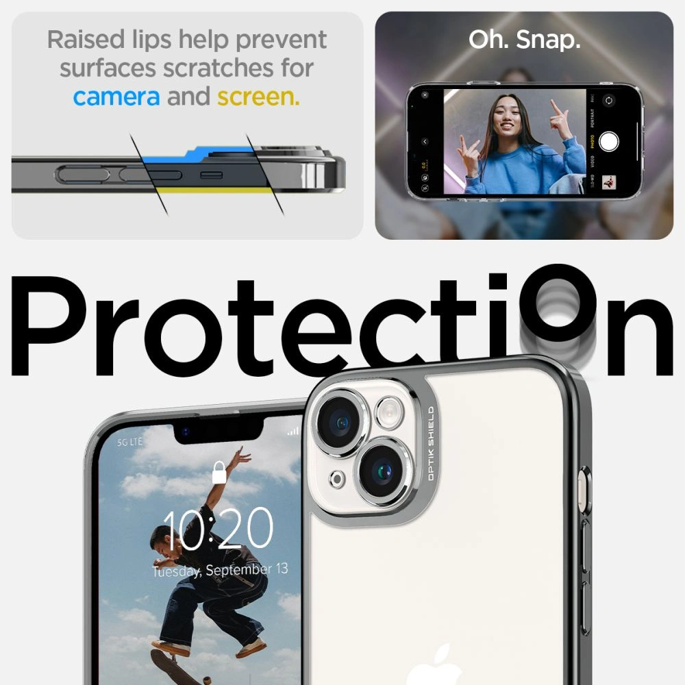 Hurtownia GSM - Etui Spigen Optik Crystal Apple iPhone 14 Chrome Grey - SPN2620 - {ean13} - Hurt