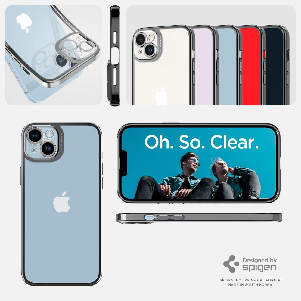 Hurtownia GSM - Etui Spigen Optik Crystal Apple iPhone 14 Chrome Grey - SPN2620 - {ean13} - Hurt
