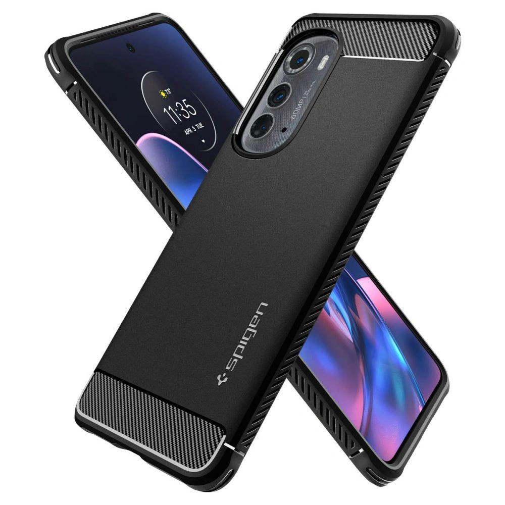Hurtownia GSM - Case Spigen Rugged Armor Motorola Edge 2022 Matt Schwarz - SPN2622 - {ean13} - Hurt