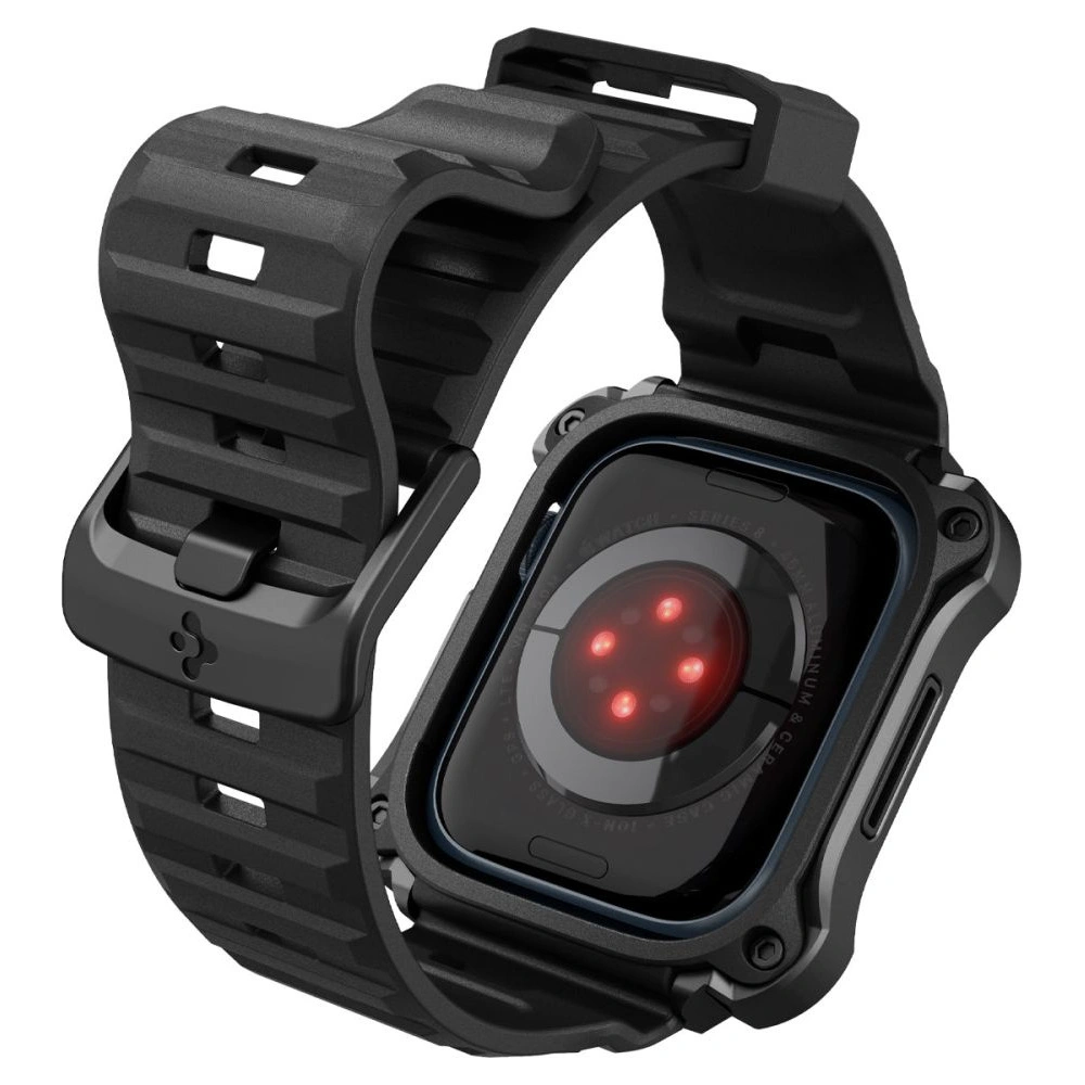 Hurtownia GSM - Pasek Spigen Tough Armor Pro Apple Watch 4/5/6/7/8/9/SE 44/45mm Fekete Fém - SPN2623 - {ean13} - Hurt