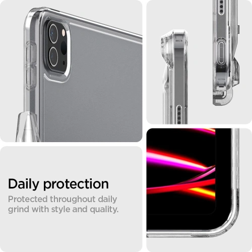 Etui Spigen Airskin Hybrid S Apple iPad Pro 12.9 2021/2022 (5. i 6. generacji) Crystal Clear