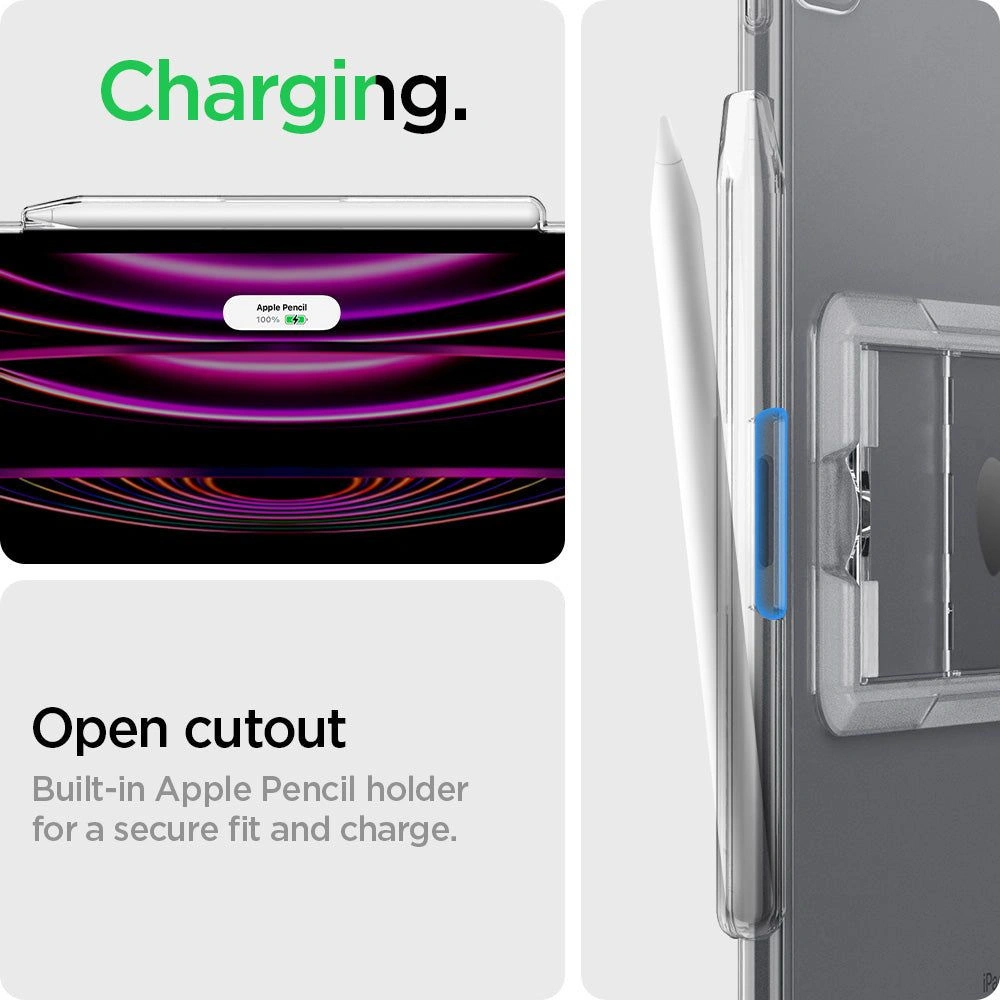 Hurtownia GSM - Etui Spigen Airskin Hybrid S Apple iPad Pro 12.9 2021/2022 (5. és 6. generáció) Kristálytiszta - SPN2624 - {ean13} - Hurt