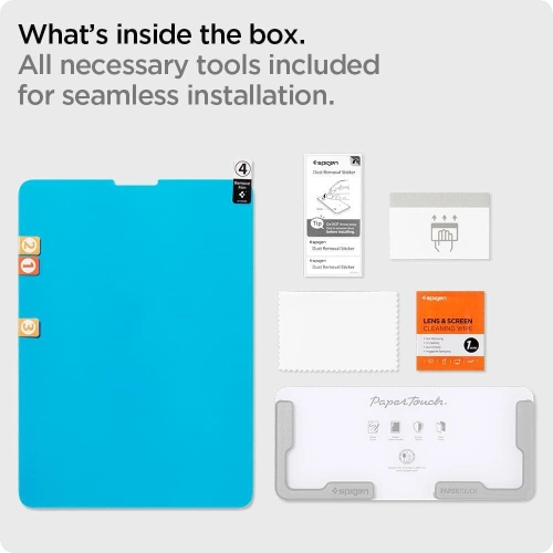 Folia Spigen Paper Touch Pro Apple iPad Air 10.9 2020/2022 (4, 5 gen) / iPad Pro 11 2020/2021/2022 (2, 3 i 4 gen) / iPad Air 11 2024 (6. generacji) Matte Clear