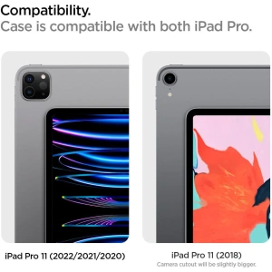 Hurtownia GSM - Etui Spigen Liquid Air Folio Apple iPad Pro 11 2021/2022 (3. és 4. generáció) Fekete - SPN2631 - {ean13} - Hurt
