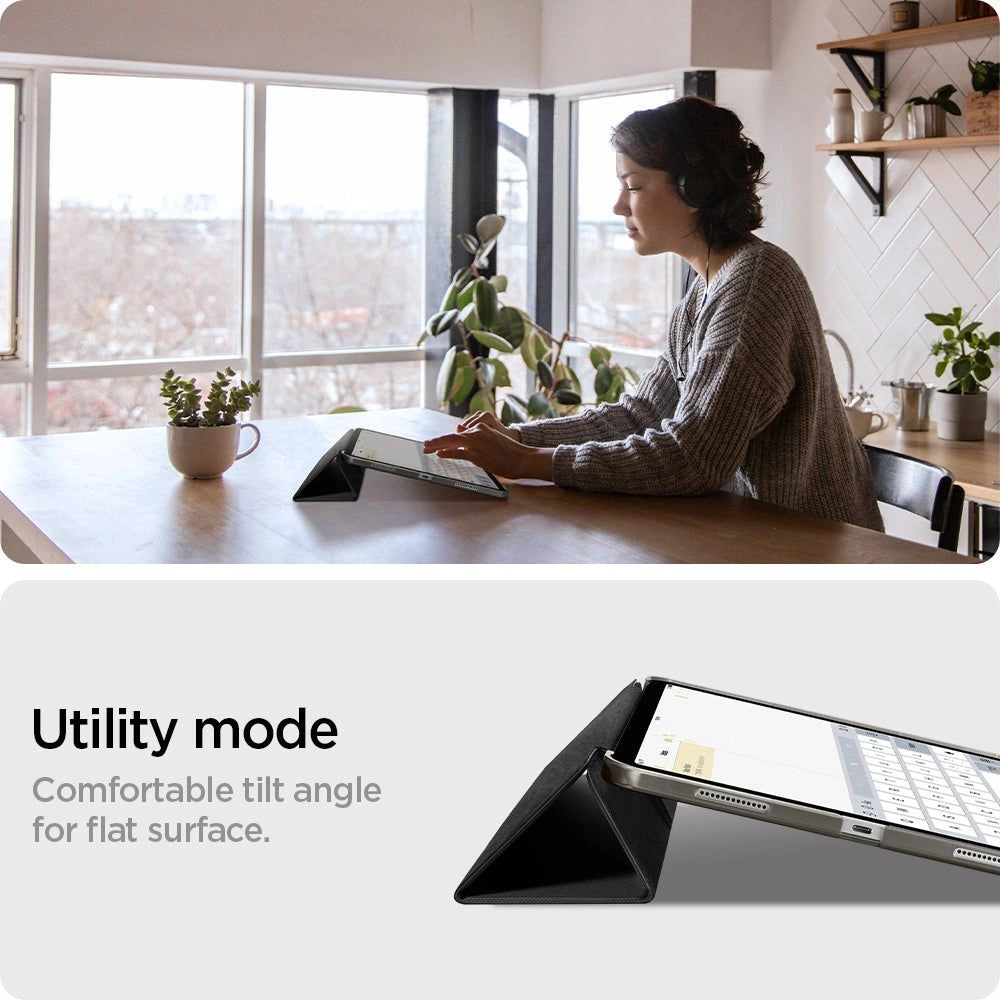 Hurtownia GSM - Etui Spigen Liquid Air Folio Apple iPad Pro 11 2021/2022 (3. és 4. generáció) Fekete - SPN2631 - {ean13} - Hurt