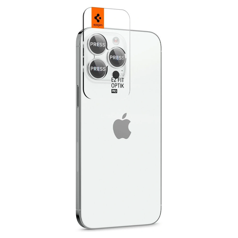 Hurtownia GSM - Sticlă întărită pentru aparat Spigen Optik.tr ez Fit Camera Protector Apple iPhone 14 Pro/14 Pro Max Silver [2 PACK] - SPN2634 - {ean13} - Hurt