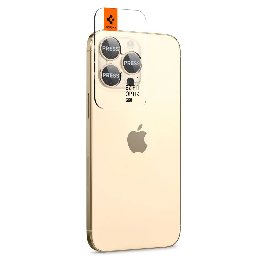 Hurtownia GSM - Tvrzené sklo na aparát Spigen Optik.tr ez Fit Camera Protector Apple iPhone 14 Pro/14 Pro Max Gold [2 PACK] - SPN2635 - {ean13} - Hurt