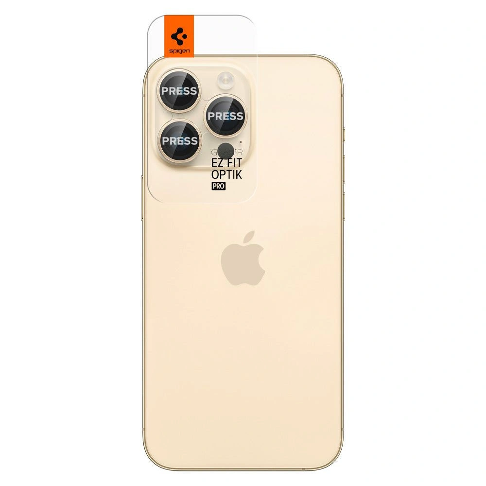 Hurtownia GSM - Tvrzené sklo na aparát Spigen Optik.tr ez Fit Camera Protector Apple iPhone 14 Pro/14 Pro Max Gold [2 PACK] - SPN2635 - {ean13} - Hurt