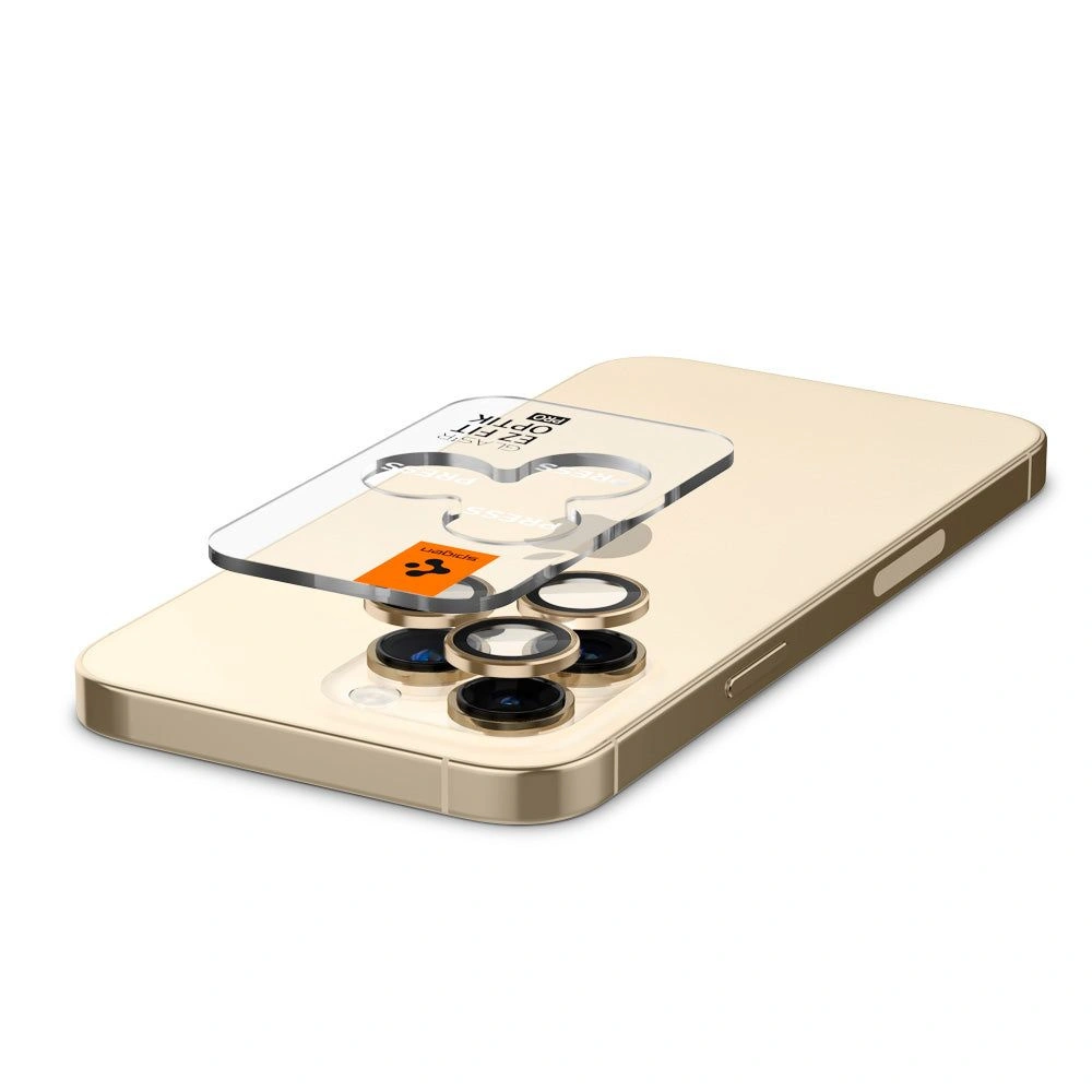 Hurtownia GSM - Szkło hartowane na aparat Spigen Optik.tr ez Fit Camera Protector Apple iPhone 14 Pro/14 Pro Max Gold [2 PACK] - SPN2635 - {ean13} - Hurt