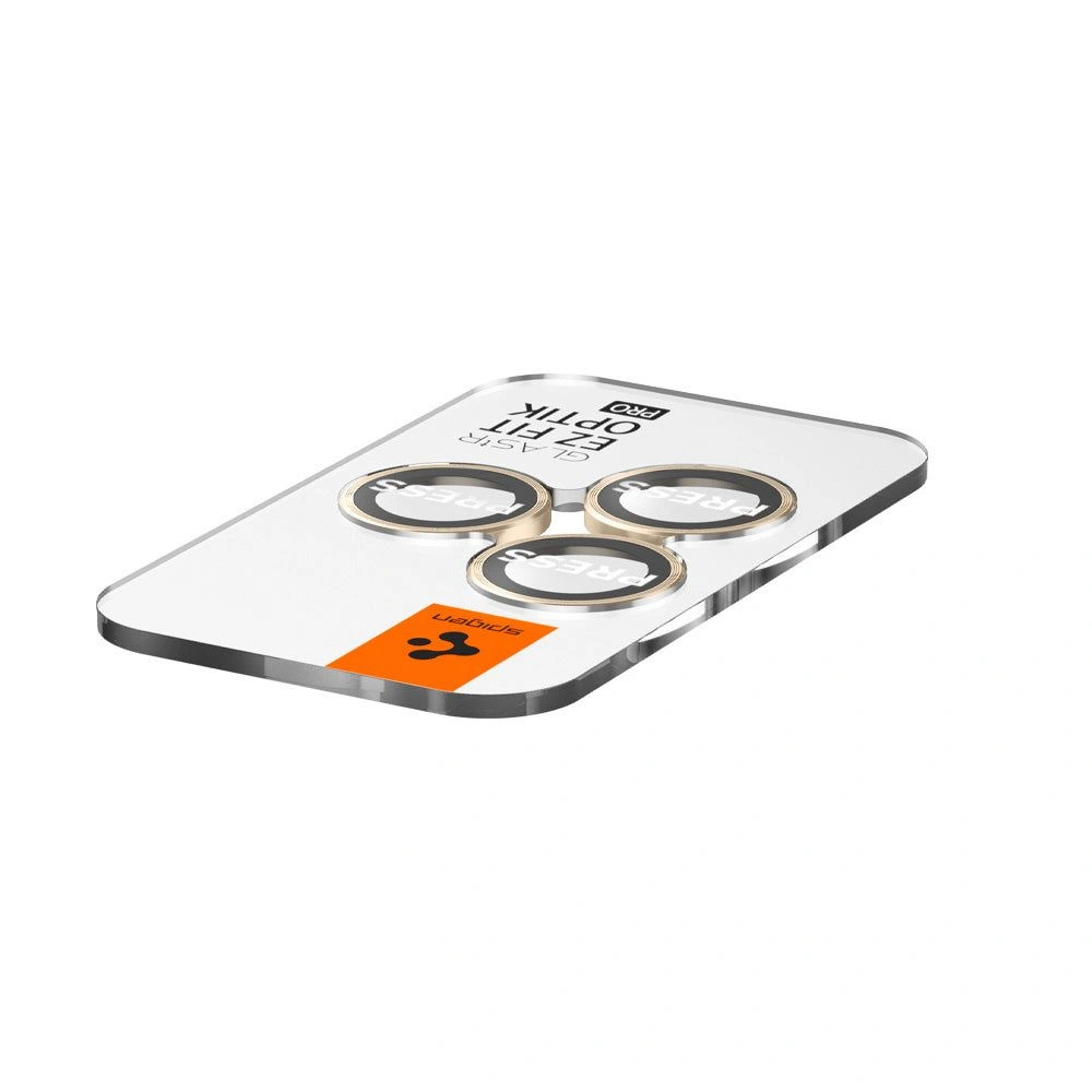 Hurtownia GSM - Gehärtetes Glas für Spigen Optik.tr ez Fit Kamera Schutz Apple iPhone 14 Pro/14 Pro Max Gold [2 PACK] - SPN2635 - {ean13} - Hurt