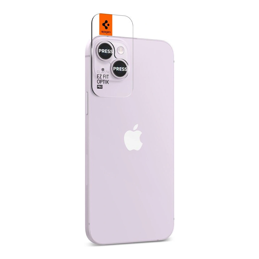 Hurtownia GSM - Edzett üveg Spigen Optik.tr ez Fit Camera Protector Apple iPhone 14/14 Plus Purple [2 PACK] - SPN2637 - {ean13} - Hurt
