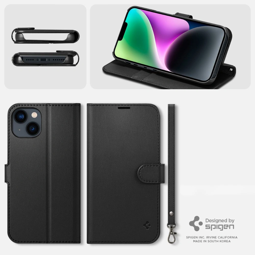 Hurtownia GSM - Etui Spigen Wallet S Apple iPhone 14 Fekete - SPN2640 - {ean13} - Hurt