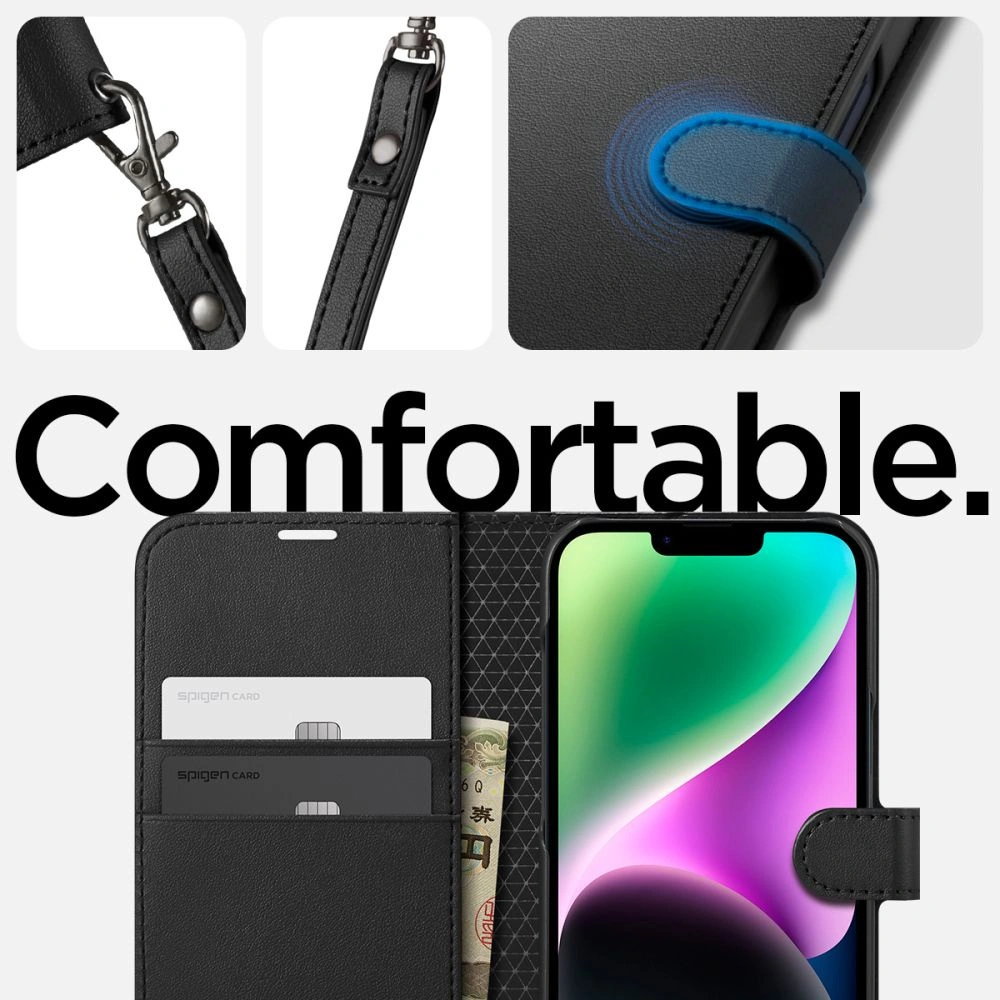 Hurtownia GSM - Etui Spigen Wallet S Apple iPhone 14 Fekete - SPN2640 - {ean13} - Hurt