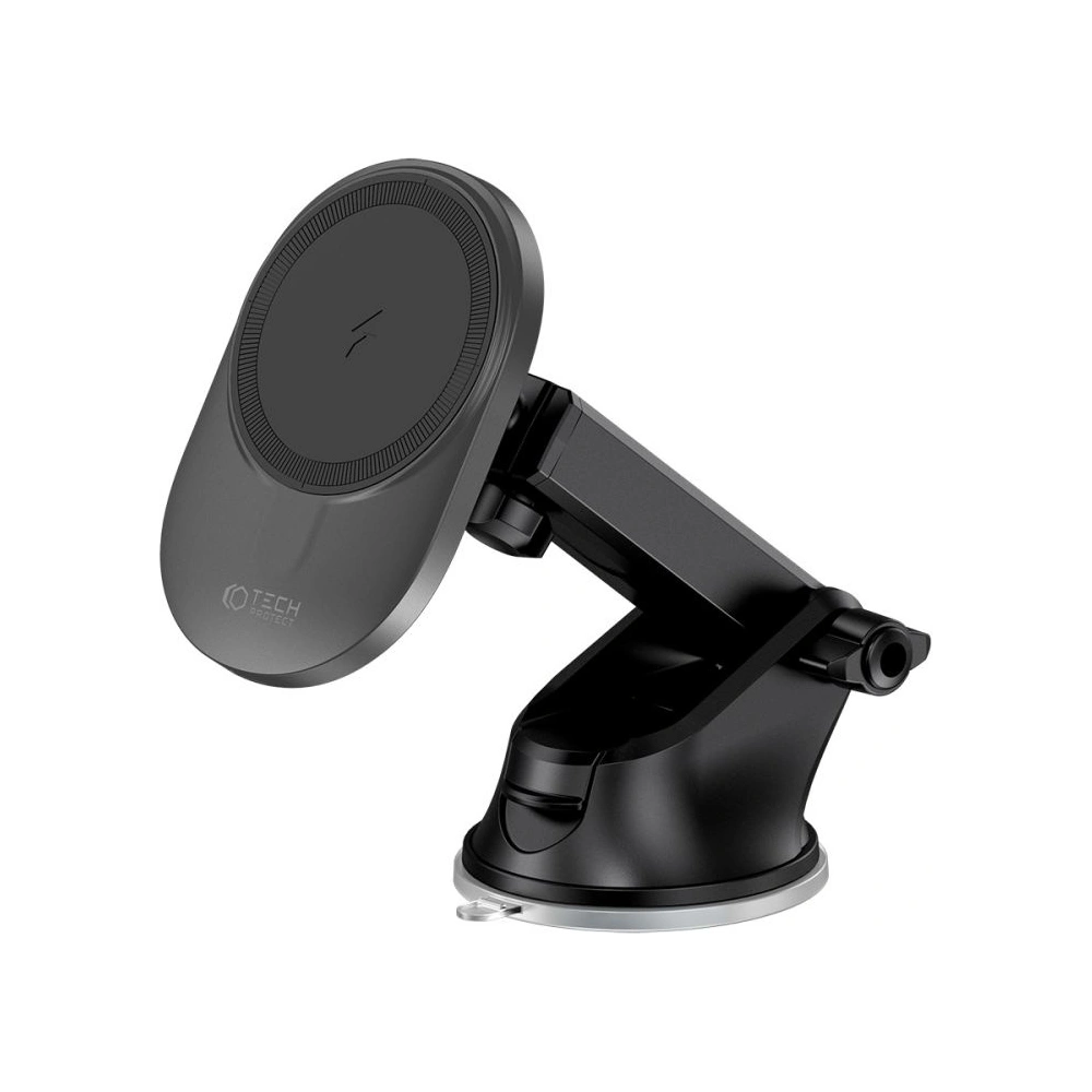 Hurtownia GSM - Autohalterung mit kabellosem MagSafe-Ladegerät Tech-Protect MM15W-V1 Armaturenbrett- und Lüftungsautohalter kabelloses Ladegerät 15W Schwarz - THP1703 - {ean13} - Hurt