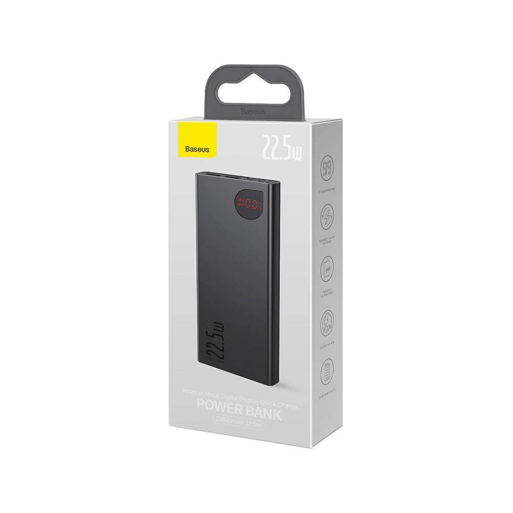 Hurtownia GSM - Powerbank Baseus Adaman Metal, 10000mAh, 22.5W (černý) - BSU3904 - {ean13} - Hurt