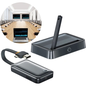 Transmiter video Baseus HDMI 4K 30Hz czarny