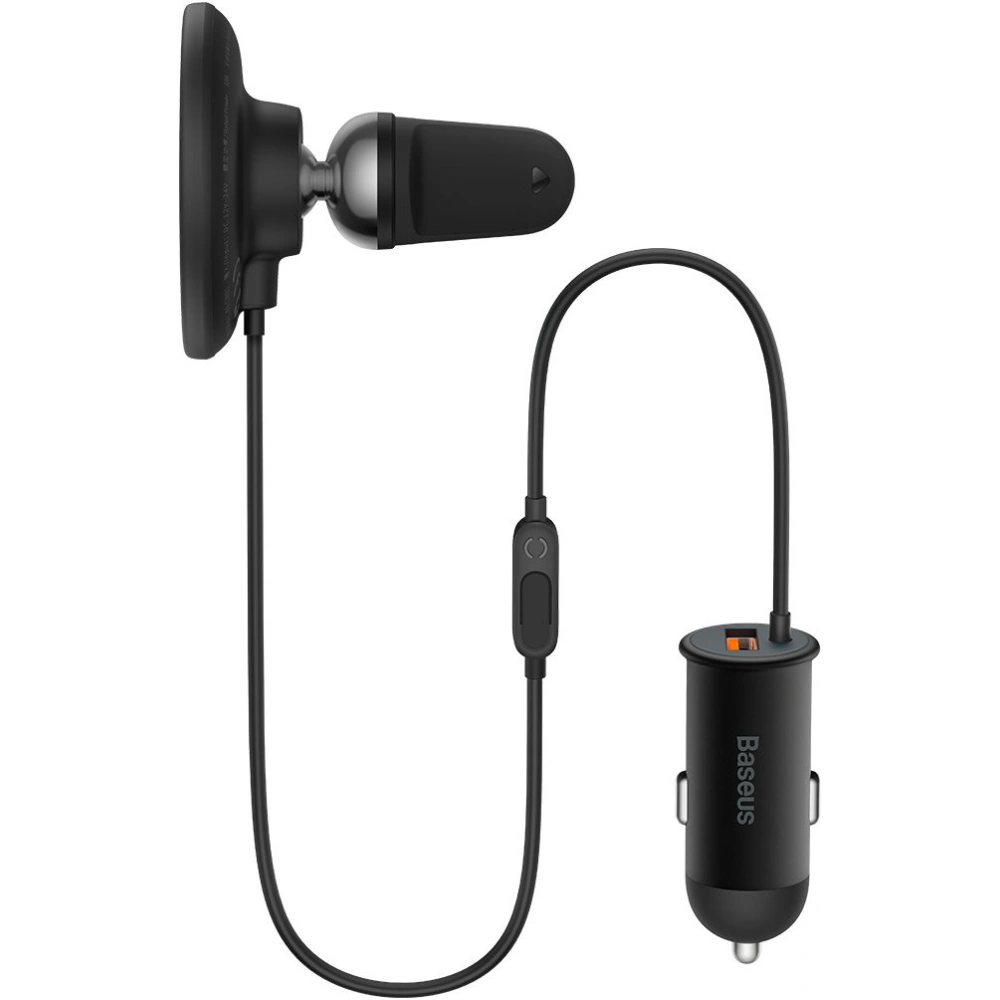 Hurtownia GSM - Upevnění do auta s bezdrátovou nabíječkou MagSafe Baseus 15W na mřížku ventilace + USB-A 25W černá - BSU3910 - {ean13} - Hurt