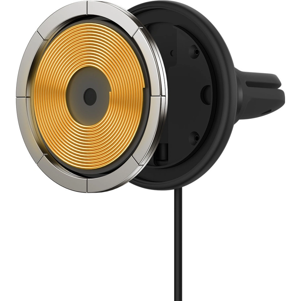 Hurtownia GSM - MagSafe Auto Halter mit kabellosem Ladegerät Baseus 15W für Lüftungsgitter + USB-A 25W schwarz - BSU3910 - {ean13} - Hurt