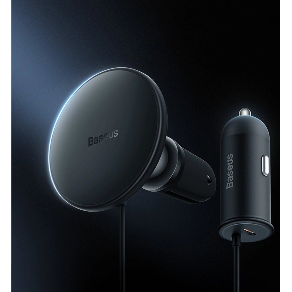 Hurtownia GSM - Držák do auta s bezdrátovou nabíječkou MagSafe Baseus 15W na mřížku ventilace + USB-A 25W bílá - BSU3911 - {ean13} - Hurt