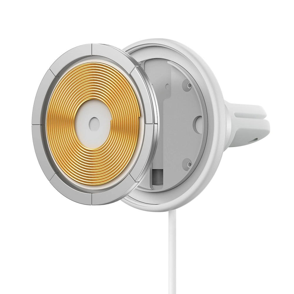Hurtownia GSM - Upevnění do auta s bezdrátovou nabíječkou MagSafe Baseus 15W na mřížku ventilace + USB-C 25W bílá - BSU3912 - {ean13} - Hurt
