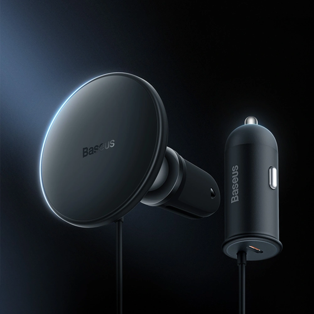 Hurtownia GSM - Upevnění do auta s bezdrátovou nabíječkou MagSafe Baseus 15W na mřížku ventilace + USB-C 25W bílá - BSU3912 - {ean13} - Hurt