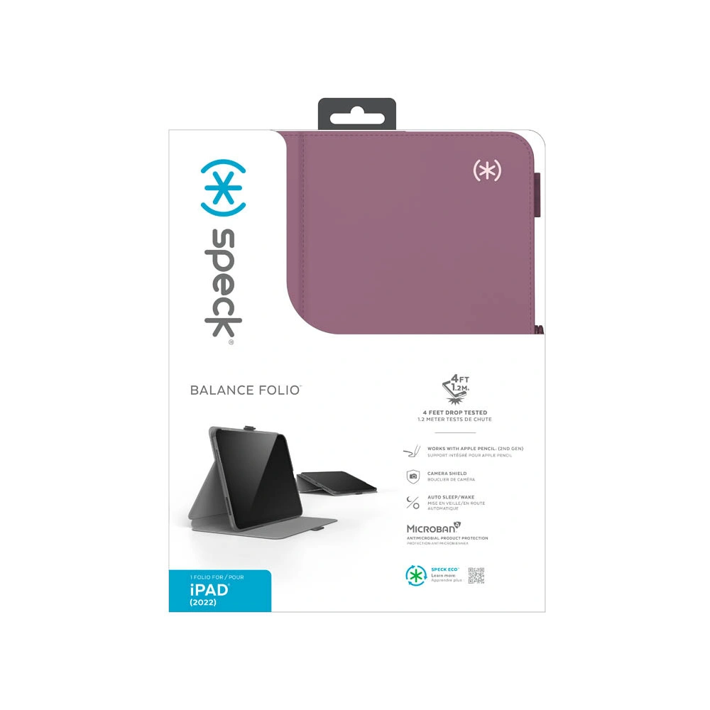 Hurtownia GSM - Case Speck Balance Folio MICROBAN Apple iPad 10.9 2022 (10. Generation) (Plumberry/Crushed Purple/Crepe Pink) - SPK468 - {ean13} - Hurt