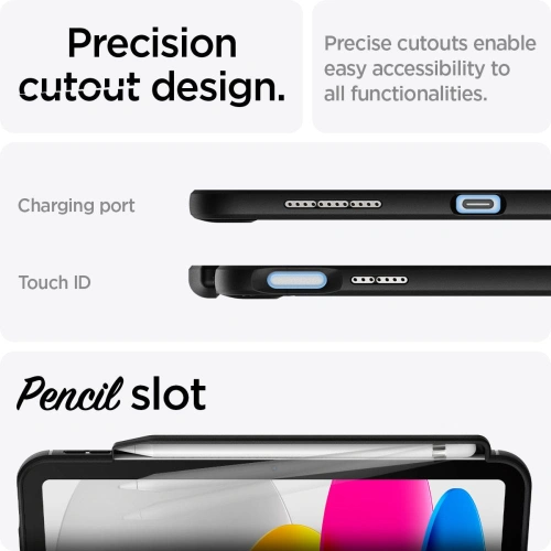 Etui Spigen Rugged Armor Apple iPad 10.9" 2022 / 11" 2025 Matte Black