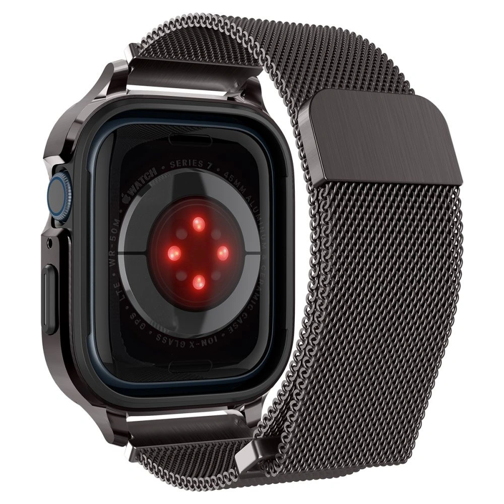Wholesale Belt + case Spigen Metal Fit Pro Apple Watch 4/5/6/7/8/9/SE 44/45mm Graphite - SPN2646 - {ean13} - Hurt