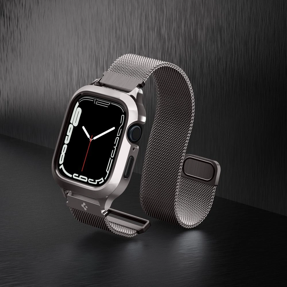 Wholesale Belt + case Spigen Metal Fit Pro Apple Watch 4/5/6/7/8/9/SE 44/45mm Graphite - SPN2646 - {ean13} - Hurt
