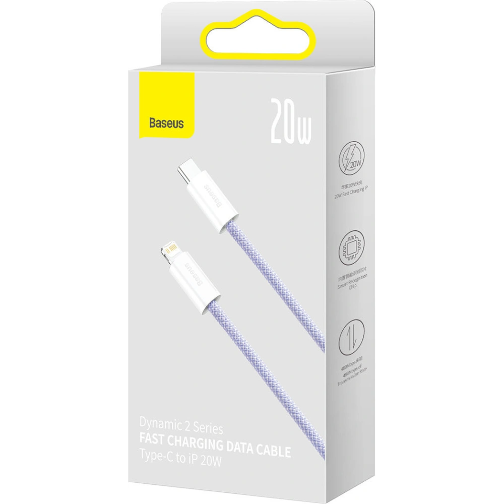 Hurtownia GSM - Kabel Baseus Dynamic 2 Series USB-C/Lightning 20W 2m fialový - BSU3913 - {ean13} - Hurt