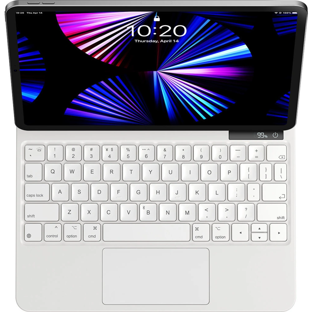 Wholesale Baseus Brilliance Magnetic Keyboard Apple iPad Air 10.9 2020/2022 (4, 5 gen) / iPad Pro 11 2018/2020/2021 (1, 2, 3 gen) / iPad Air 11 2024 (6 gen) white - BSU3914 - {ean13} - Hurt
