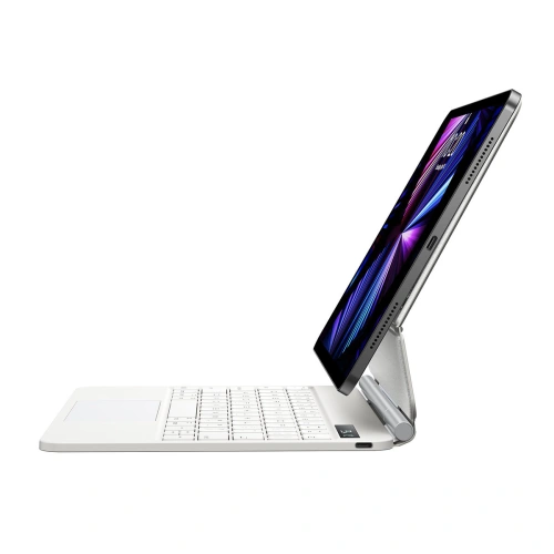 Etui Baseus Brilliance Magnetic Keyboard Apple iPad Air 10.9 2020/2022 (4, 5 gen) / iPad Pro 11 2018/2020/2021 (1, 2, 3 gen) / iPad Air 11 2024 (6. generacji) biały