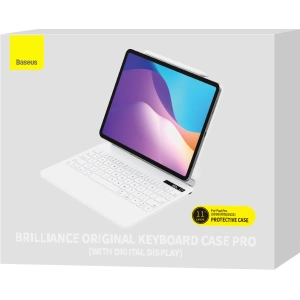 Hurtownia GSM - Case Baseus Brilliance Magnetic Keyboard Apple iPad Air 10.9 2020/2022 (4, 5 Gen) / iPad Pro 11 2018/2020/2021 (1, 2, 3 Gen) / iPad Air 11 2024 (6. Generation) weiß - BSU3914 - {ean13} - Hurt