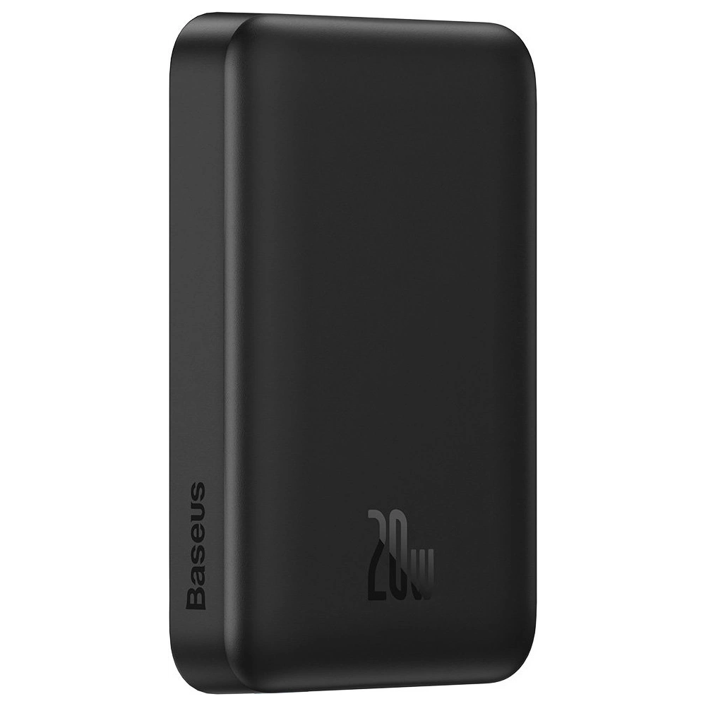 Hurtownia GSM - Powerbank Baseus Magnetic Mini MagSafe 15W PD QC 20W 10000mAh czarny (Overseas Edition) + kabel USB-C/USB-C 60W 3A 0.5m czarny - BSU3915 - {ean13} - Hurt