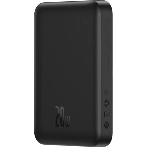 Hurtownia GSM - Powerbank Baseus Magnetic Mini MagSafe 15W PD QC 20W 10000mAh czarny (Overseas Edition) + kabel USB-C/USB-C 60W 3A 0.5m czarny - BSU3915 - {ean13} - Hurt