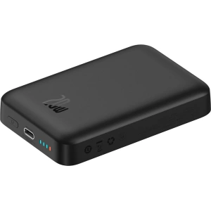 Hurtownia GSM - Powerbank Baseus Magnetic Mini MagSafe 15W PD QC 20W 10000mAh czarny (Overseas Edition) + kabel USB-C/USB-C 60W 3A 0.5m czarny - BSU3915 - {ean13} - Hurt