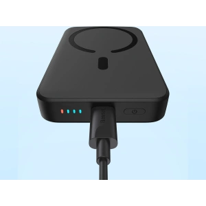 Hurtownia GSM - Powerbank Baseus Magnetic Mini MagSafe 15W PD QC 20W 10000mAh czarny (Overseas Edition) + kabel USB-C/USB-C 60W 3A 0.5m czarny - BSU3915 - {ean13} - Hurt