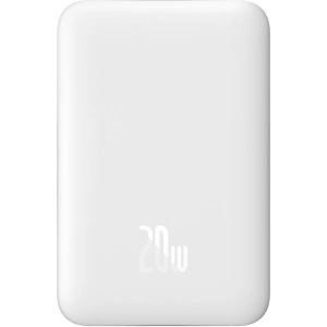 Hurtownia GSM - Powerbank Baseus Magnetic Mini MagSafe 15W PD QC 20W 10000mAh biały (Overseas Edition) + kabel USB-C/USB-C 60W 3A 0.5m biały - BSU3916 - {ean13} - Hurt