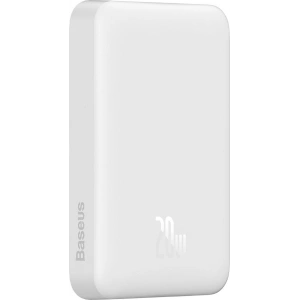 Hurtownia GSM - Powerbank Baseus Magnetic Mini MagSafe 15W PD QC 20W 10000mAh biały (Overseas Edition) + kabel USB-C/USB-C 60W 3A 0.5m biały - BSU3916 - {ean13} - Hurt