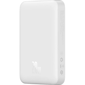 Hurtownia GSM - Powerbank Baseus Magnetic Mini MagSafe 15W PD QC 20W 10000mAh biały (Overseas Edition) + kabel USB-C/USB-C 60W 3A 0.5m biały - BSU3916 - {ean13} - Hurt